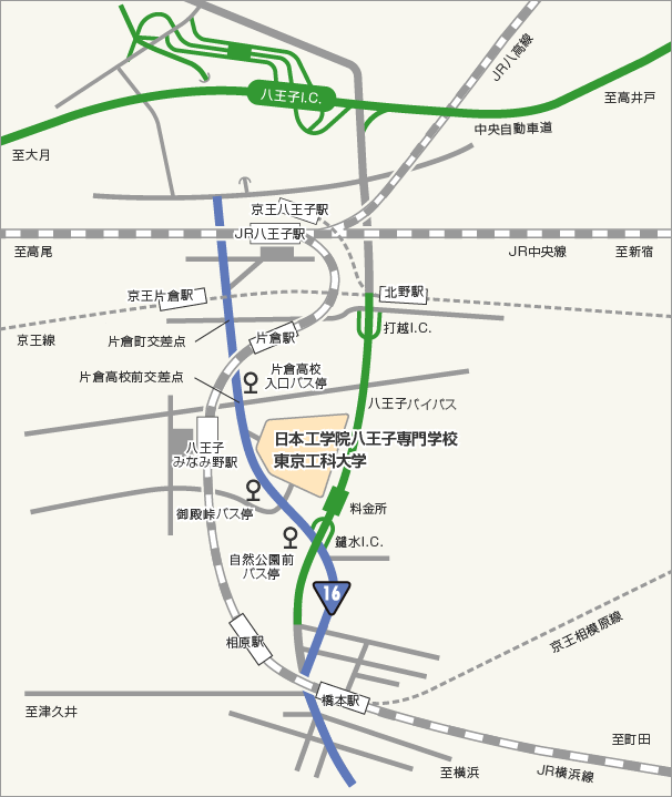 八王子校地図