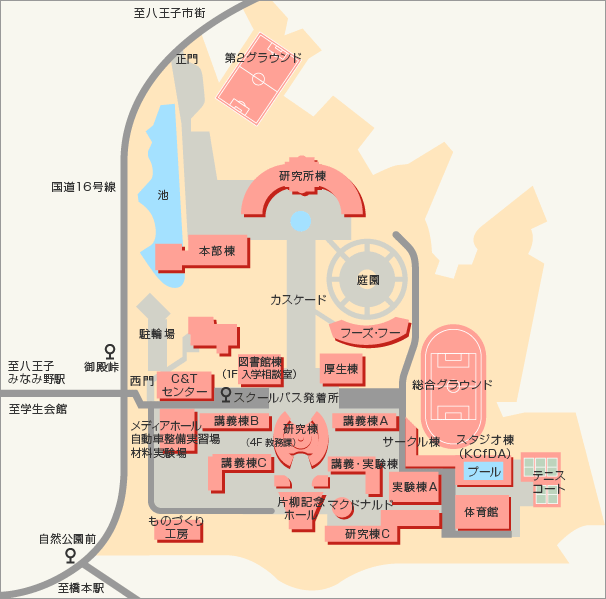 八王子校地図